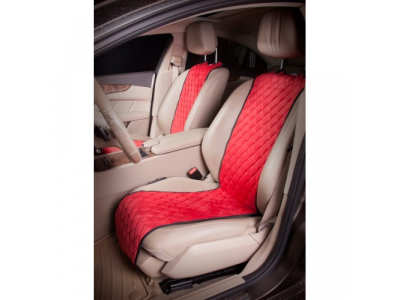 Накидки Алькантара, передние 2 шт., красные AIRLINE