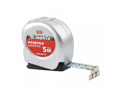 Рулетка Magnetic, 5 м х 19 мм, магнитный зацеп// MATRIX от MATRIX Рулетка Magnetic, 5 м х 19 мм, магнитный зацеп// MATRIX