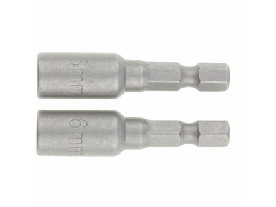 Биты с торцевыми головками 6 мм - 45 мм, 2 шт//MATRIX